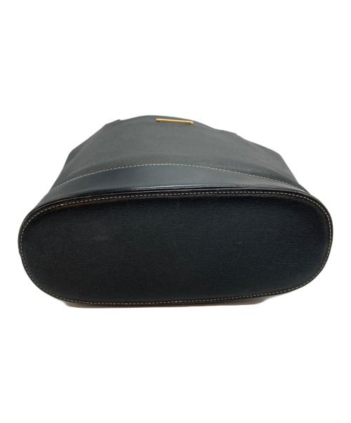 BURBERRY（バーバリー）BURBERRY (バーバリー) ノバチェックライニングレザートートバッグ ブラックの古着・服飾アイテム