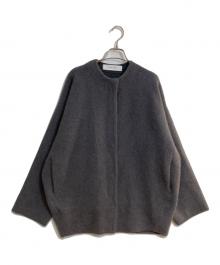JOURNAL STANDARD（ジャーナルスタンダード）の古着「ラクーンブレンド ダブルフェイスコクーンカーディガン」｜グレー