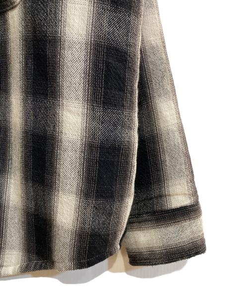 SAINT MICHAEL（セントマイケル）SAINT MICHAEL (セントマイケル) SHIRT PARKA / CHECK ブラック サイズ:Ｌの古着・服飾アイテム