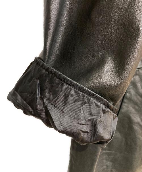 POLO RALPH LAUREN（ポロ・ラルフローレン）POLO RALPH LAUREN (ポロ・ラルフローレン) レザーカーコート ブラック サイズ:XLの古着・服飾アイテム