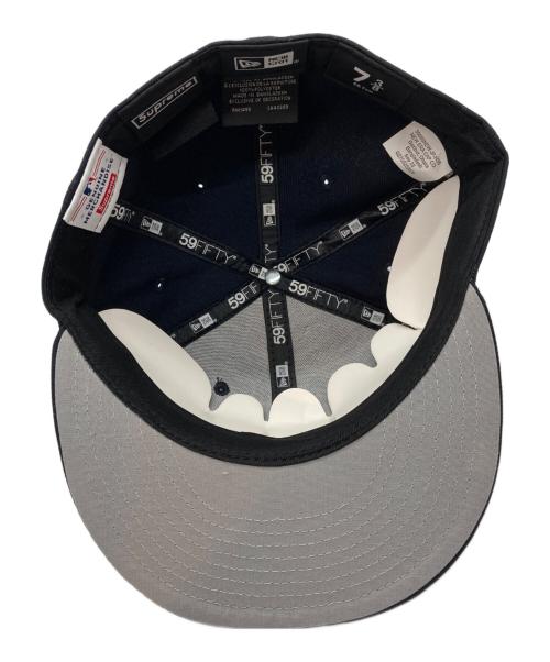 New Era（ニューエラ）New Era (ニューエラ) SUPREME (シュプリーム) MLB Teams Box Logo CAP ネイビー サイズ:58.7㎝の古着・服飾アイテム