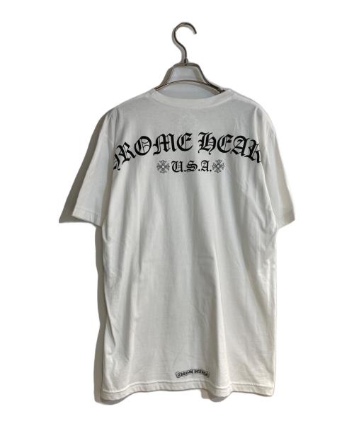CHROME HEARTS（クロムハーツ）CHROME HEARTS (クロムハーツ) バックアーチロゴTシャツ ホワイト サイズ:Ｌの古着・服飾アイテム