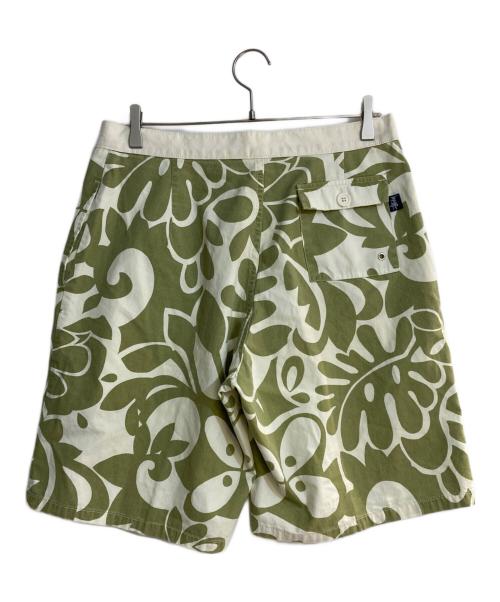 stussy（ステューシー）stussy (ステューシー) オールドトータルパターンボードショーツ グリーン サイズ:W34の古着・服飾アイテム