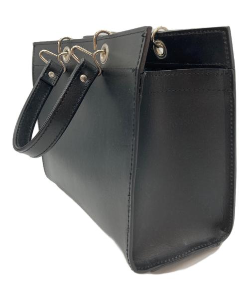 COMME des GARCONS COMME des GARCONS（コムデギャルソン コムデギャルソン）COMME des GARCONS COMME des GARCONS (コムデギャルソン コムデギャルソン) ボンデッドレザーファイバートートバッグ ブラックの古着・服飾アイテム