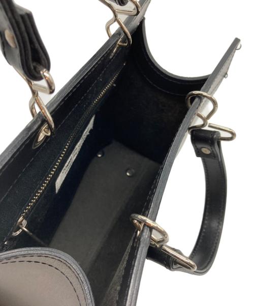 COMME des GARCONS COMME des GARCONS（コムデギャルソン コムデギャルソン）COMME des GARCONS COMME des GARCONS (コムデギャルソン コムデギャルソン) ボンデッドレザーファイバートートバッグ ブラックの古着・服飾アイテム