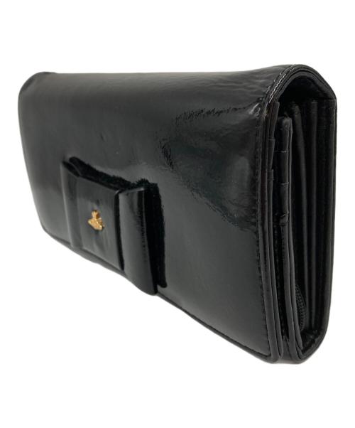 Vivienne Westwood（ヴィヴィアンウエストウッド）Vivienne Westwood (ヴィヴィアンウエストウッド) パテントリボンデザイン長財布の古着・服飾アイテム