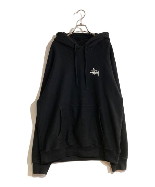 stussy（ステューシー）stussy (ステューシー) プルオーバーパーカー ブラック サイズ:XXLの古着・服飾アイテム