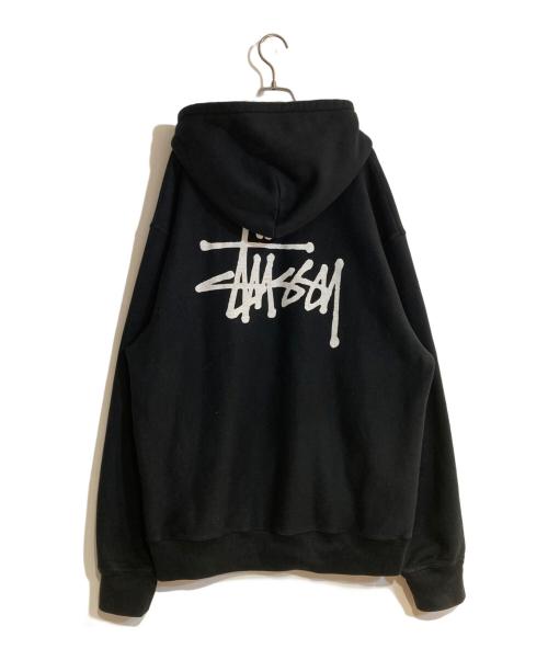 stussy（ステューシー）stussy (ステューシー) プルオーバーパーカー ブラック サイズ:XXLの古着・服飾アイテム
