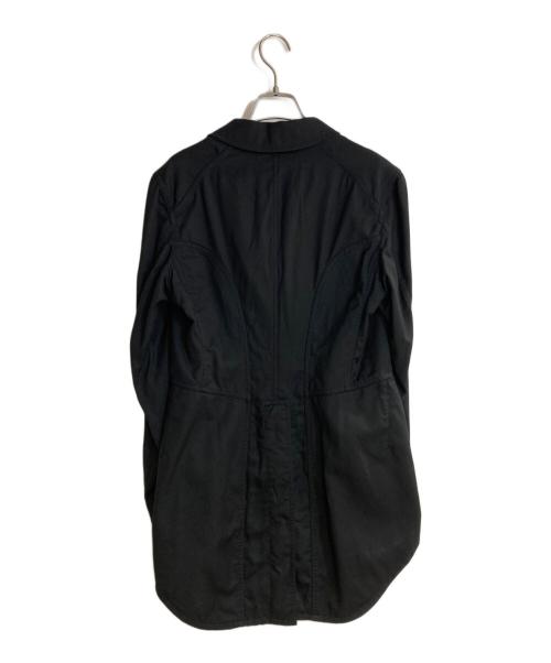 BLACK COMME des GARCONS（ブラックコムデギャルソン）BLACK COMME des GARCONS (ブラックコムデギャルソン) 12AW 燕尾ギャバジャケット ブラック サイズ:Mの古着・服飾アイテム
