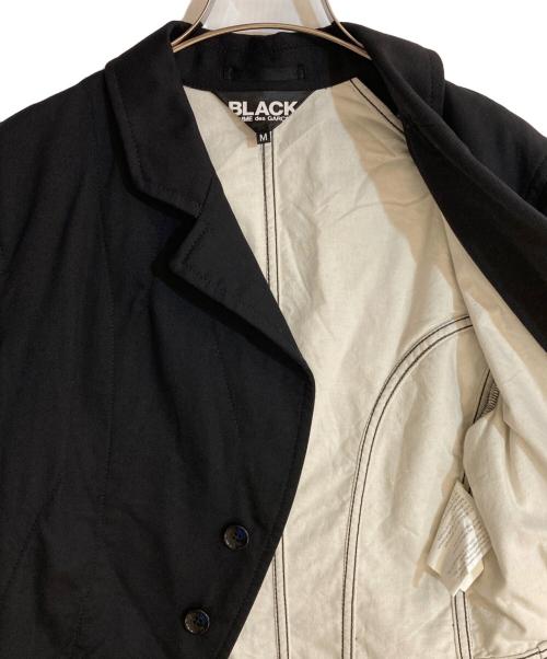 BLACK COMME des GARCONS（ブラックコムデギャルソン）BLACK COMME des GARCONS (ブラックコムデギャルソン) 12AW 燕尾ギャバジャケット ブラック サイズ:Mの古着・服飾アイテム