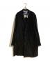 JUNYA WATANABE COMME des GARCONS（(ジュンヤワタナベ コムデギャルソン）の古着「20AW ウール麻ツイル縮絨×牛革 ショップコート」｜ブラック