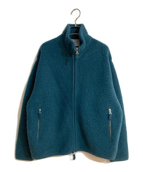 TOMORROW LAND tricot（トゥモローランド トリコ）TOMORROW LAND tricot (トゥモローランド トリコ) ウールカシミヤ パイルニット ジップアップブルゾン グリーン サイズ:Mの古着・服飾アイテム
