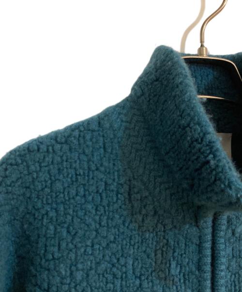 TOMORROW LAND tricot（トゥモローランド トリコ）TOMORROW LAND tricot (トゥモローランド トリコ) ウールカシミヤ パイルニット ジップアップブルゾン グリーン サイズ:Mの古着・服飾アイテム
