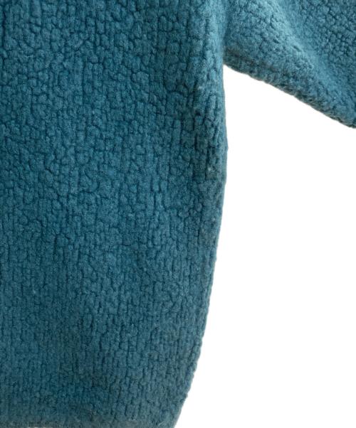 TOMORROW LAND tricot（トゥモローランド トリコ）TOMORROW LAND tricot (トゥモローランド トリコ) ウールカシミヤ パイルニット ジップアップブルゾン グリーン サイズ:Mの古着・服飾アイテム