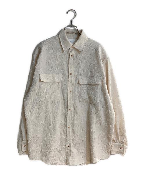 SUESADA（スエサダ）SUESADA (スエサダ) カットジャカードシャツ ベージュ サイズ:Rの古着・服飾アイテム