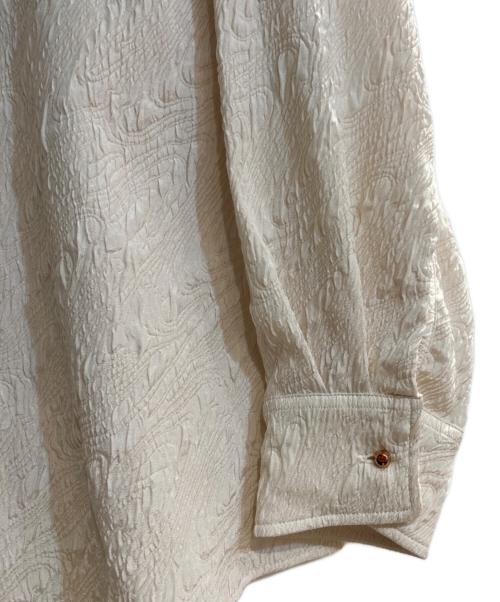 SUESADA（スエサダ）SUESADA (スエサダ) カットジャカードシャツ ベージュ サイズ:Rの古着・服飾アイテム