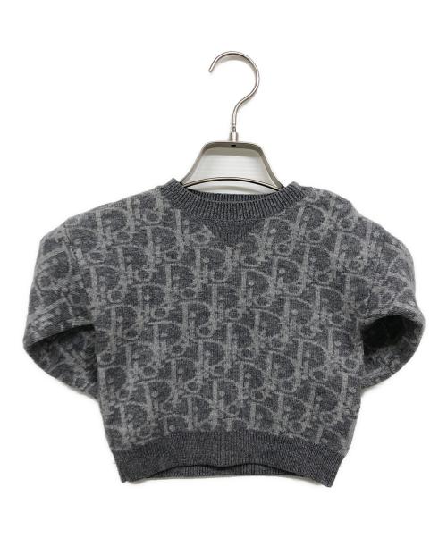 baby Dior（ベビーディオール）baby Dior (ベビーディオール) カシミヤブレンドニット グレー サイズ:18の古着・服飾アイテム