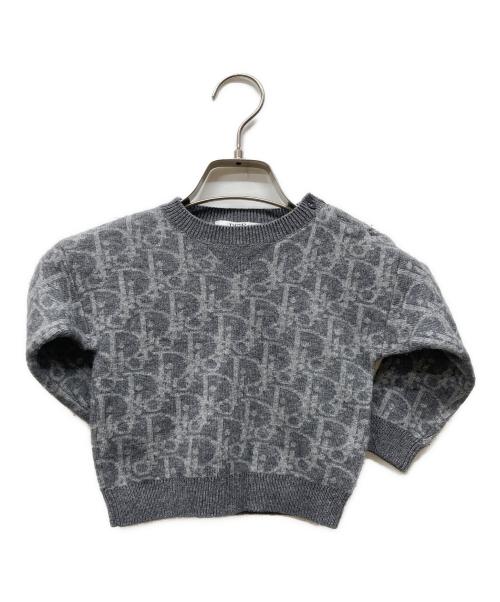baby Dior（ベビーディオール）baby Dior (ベビーディオール) カシミヤブレンドニット グレー サイズ:18の古着・服飾アイテム