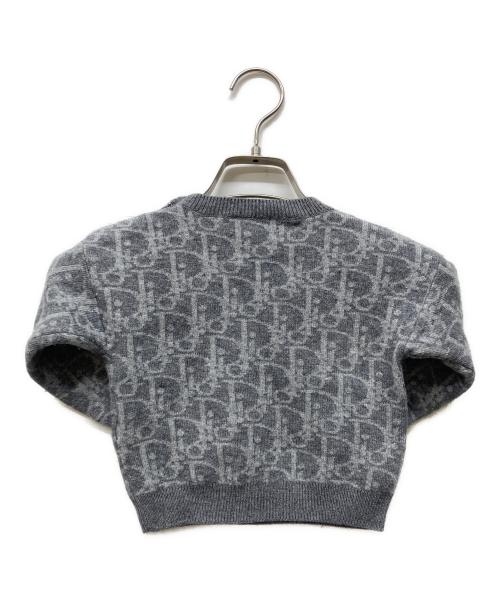 baby Dior（ベビーディオール）baby Dior (ベビーディオール) カシミヤブレンドニット グレー サイズ:18の古着・服飾アイテム