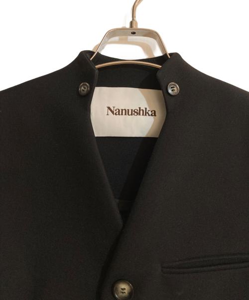 nanushka（ナヌーシュカ）Nanushka (ナヌーシュカ) ノーカラージャケット ブラック サイズ:XSの古着・服飾アイテム