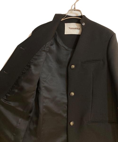 nanushka（ナヌーシュカ）Nanushka (ナヌーシュカ) ノーカラージャケット ブラック サイズ:XSの古着・服飾アイテム