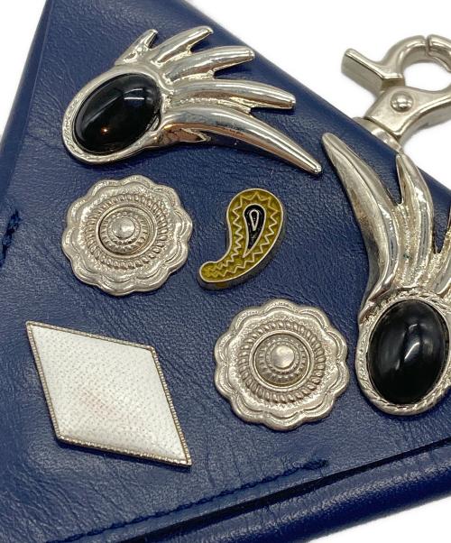 TOGA VIRILIS（トーガ ビリリース）TOGA VIRILIS (トーガ ビリリース) トライアングルコインケース ブルーの古着・服飾アイテム