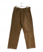 WIND AND SEAウィンダンシー）の古着「DUCK CANVAS D.KNEE PAINTER PT/ダックキャンバス」｜ブラウン