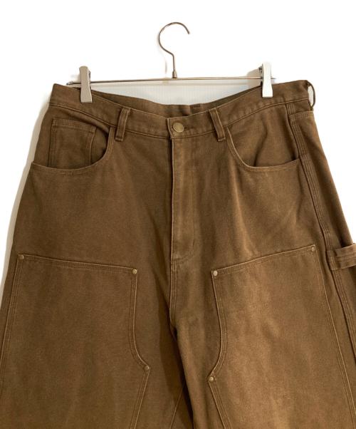 WIND AND SEA（ウィンダンシー）WIND AND SEA (ウィンダンシー) DUCK CANVAS D.KNEE PAINTER PT/ダックキャンバス ブラウン サイズ:XLの古着・服飾アイテム