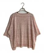 ARTS&SCIENCEアーツアンドサイエンス）の古着「25SS 半袖リネンワイドニット」｜ピンク