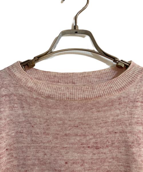 ARTS&SCIENCE（アーツアンドサイエンス）ARTS&SCIENCE (アーツアンドサイエンス) 25SS 半袖リネンワイドニット ピンク サイズ:1の古着・服飾アイテム