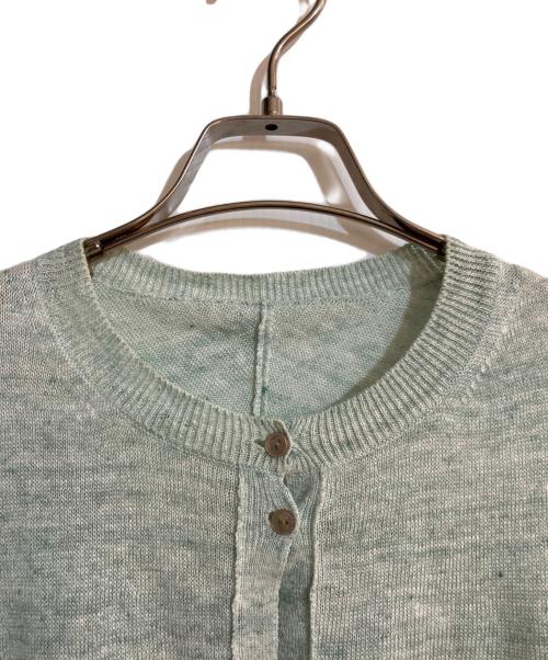 ARTS&SCIENCE（アーツアンドサイエンス）ARTS&SCIENCE (アーツアンドサイエンス) 25SS クルーネックリネンカーディガン グリーン サイズ:1の古着・服飾アイテム