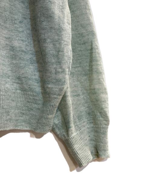 ARTS&SCIENCE（アーツアンドサイエンス）ARTS&SCIENCE (アーツアンドサイエンス) 25SS クルーネックリネンカーディガン グリーン サイズ:1の古着・服飾アイテム