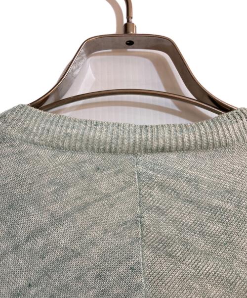 ARTS&SCIENCE（アーツアンドサイエンス）ARTS&SCIENCE (アーツアンドサイエンス) 25SS クルーネックリネンカーディガン グリーン サイズ:1の古着・服飾アイテム