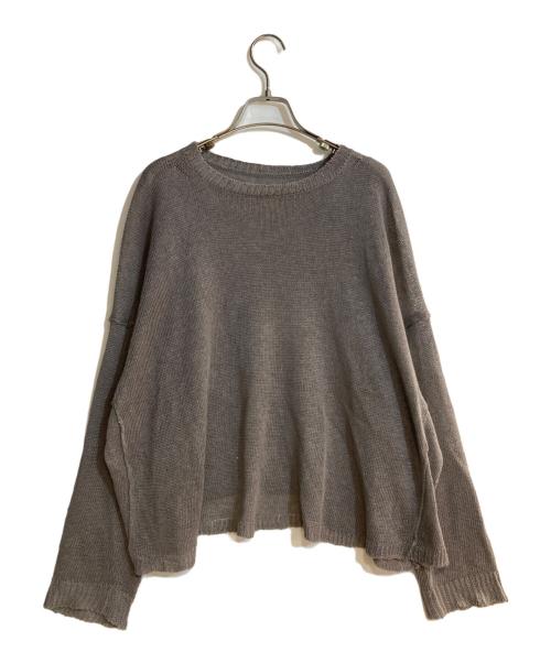 ARTS&SCIENCE（アーツアンドサイエンス）ARTS&SCIENCE (アーツアンドサイエンス) 24SSリネンクルーネックニット グレー サイズ:1の古着・服飾アイテム