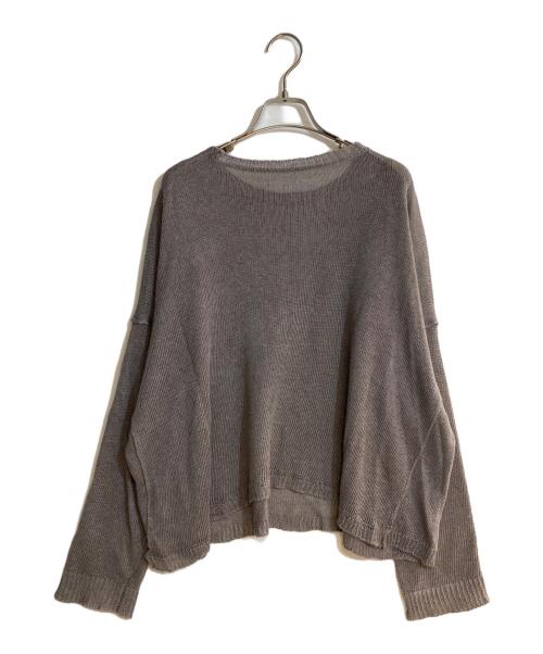 ARTS&SCIENCE（アーツアンドサイエンス）ARTS&SCIENCE (アーツアンドサイエンス) 24SSリネンクルーネックニット グレー サイズ:1の古着・服飾アイテム