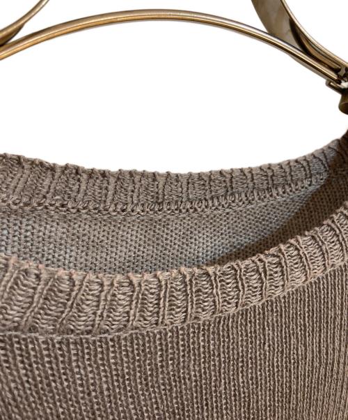 ARTS&SCIENCE（アーツアンドサイエンス）ARTS&SCIENCE (アーツアンドサイエンス) 24SSリネンクルーネックニット グレー サイズ:1の古着・服飾アイテム