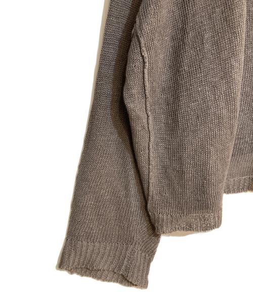 ARTS&SCIENCE（アーツアンドサイエンス）ARTS&SCIENCE (アーツアンドサイエンス) 24SSリネンクルーネックニット グレー サイズ:1の古着・服飾アイテム