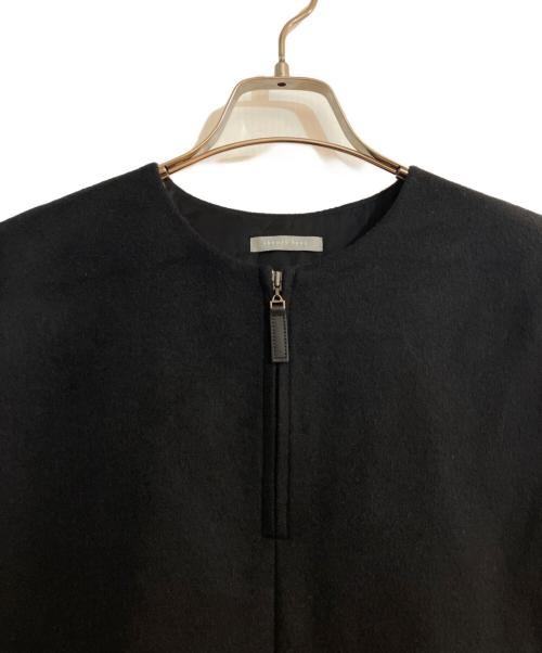 theory luxe（セオリーリュクス）theory luxe (セオリーリュクス) LEONE MALIE ウールノースリーブワンピース ブラック サイズ:38の古着・服飾アイテム