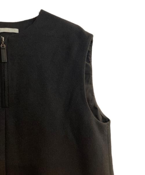 theory luxe（セオリーリュクス）theory luxe (セオリーリュクス) LEONE MALIE ウールノースリーブワンピース ブラック サイズ:38の古着・服飾アイテム