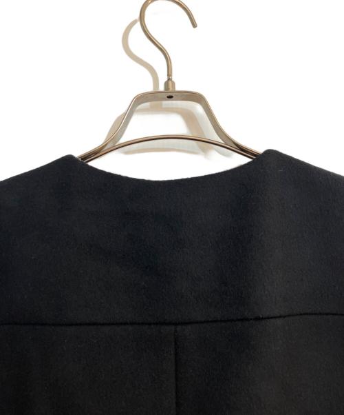 theory luxe（セオリーリュクス）theory luxe (セオリーリュクス) LEONE MALIE ウールノースリーブワンピース ブラック サイズ:38の古着・服飾アイテム