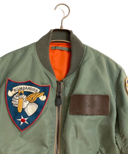AVIREX（アヴィレックス）AVIREX (アヴィレックス) 35周年記念 MA-1フライトジャケット グリーン サイズ:Mの古着・服飾アイテム
