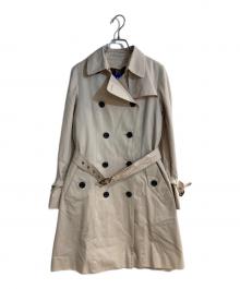 BLUE LABEL CRESTBRIDGE（ブルーレーベルクレストブリッジ）の古着「トレンチコート」｜ピンク