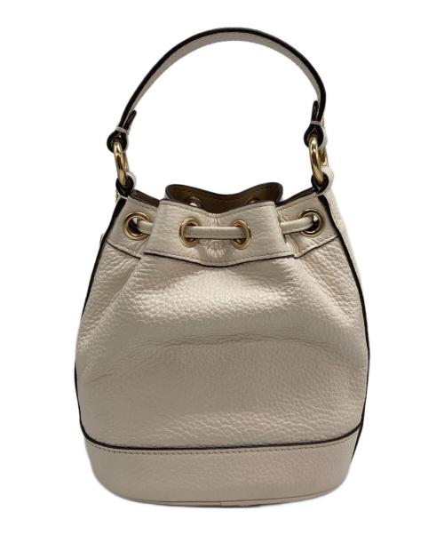 COACH（コーチ）COACH (コーチ) レザーデンプシードローストリングバケットバッグ ベージュの古着・服飾アイテム