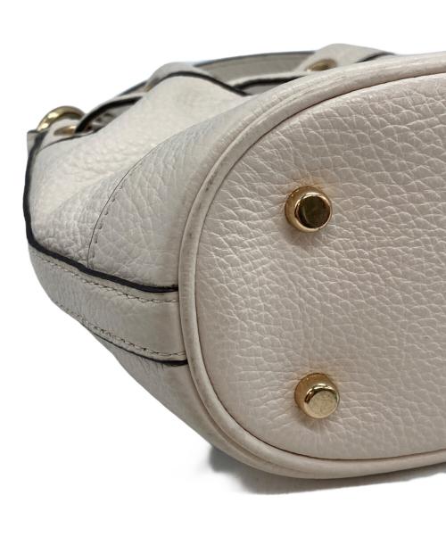 COACH（コーチ）COACH (コーチ) レザーデンプシードローストリングバケットバッグ ベージュの古着・服飾アイテム