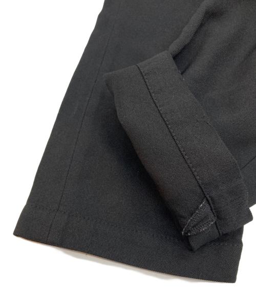 COMME des GARCONS HOMME DEUX（コムデギャルソン オム ドゥ）COMME des GARCONS HOMME DEUX (コムデギャルソン オム ドゥ) エステル加工糸 サージ製品染 ジップデザイン パンツ ブラック サイズ:Mの古着・服飾アイテム