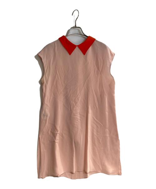 PRADA（プラダ）PRADA (プラダ) シルクチュニックブラウス ピンク サイズ:42の古着・服飾アイテム