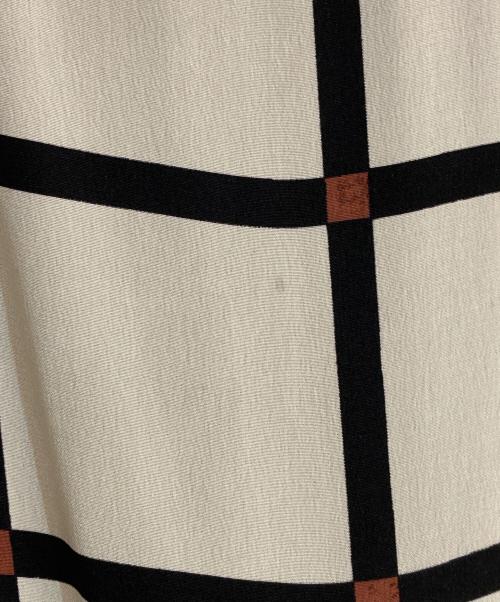 PRADA（プラダ）PRADA (プラダ) 11AW カラーパネルシルクチェックノースリーブワンピース パープル サイズ:42の古着・服飾アイテム