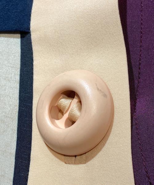 PRADA（プラダ）PRADA (プラダ) 11AW カラーパネルシルクチェックノースリーブワンピース パープル サイズ:42の古着・服飾アイテム