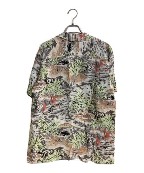 Sun Surf（サンサーフ）Sun Surf (サンサーフ) Palmtree × Wave アロハシャツ アイボリー サイズ:Mの古着・服飾アイテム