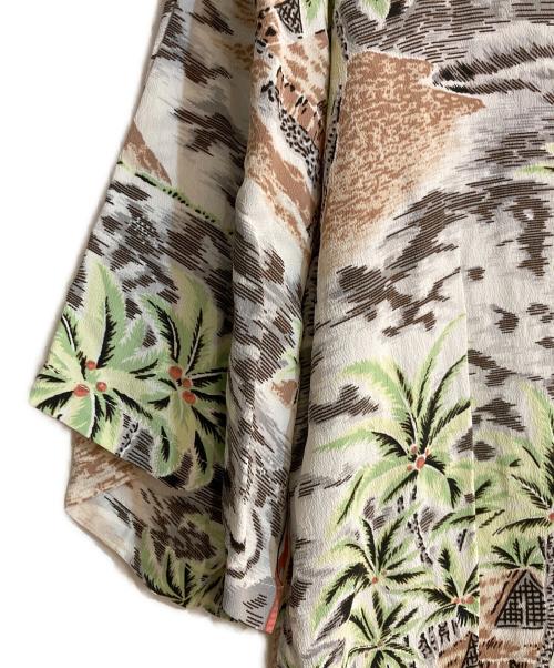 Sun Surf（サンサーフ）Sun Surf (サンサーフ) Palmtree × Wave アロハシャツ アイボリー サイズ:Mの古着・服飾アイテム